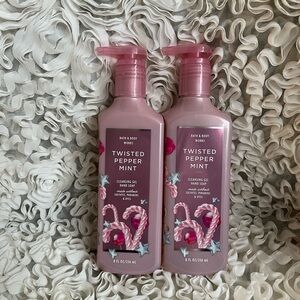 BNWT! BBW Twisted Peppermint Gel hand soap 2 pieces 💝💝